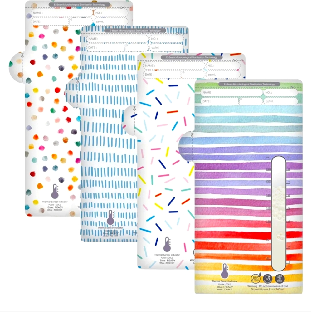 Sposie Breastmilk Storage Bags - 300 Count (100 Pack Each) 3 Packs